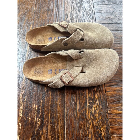 Birkenstock Boston Taupe Soft Footbed Clogs Size 40, US Women's 9, Men's 7 - NEW - Picture 6 of 6